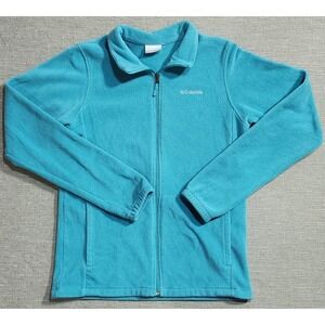 Columbia Kids Fleece Jacket Full Zip Blue Outdoor Casual Size XL 18/20